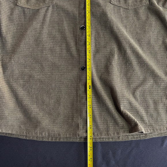 SHEIN Olive Green Neutral Textured Button-Up Shacket Capsule Dark Academia - Picture 5 of 6